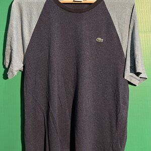 Lacoste Regular Fit Colorblock T-Shirt Men’s Size 5 – Navy Gray Peru